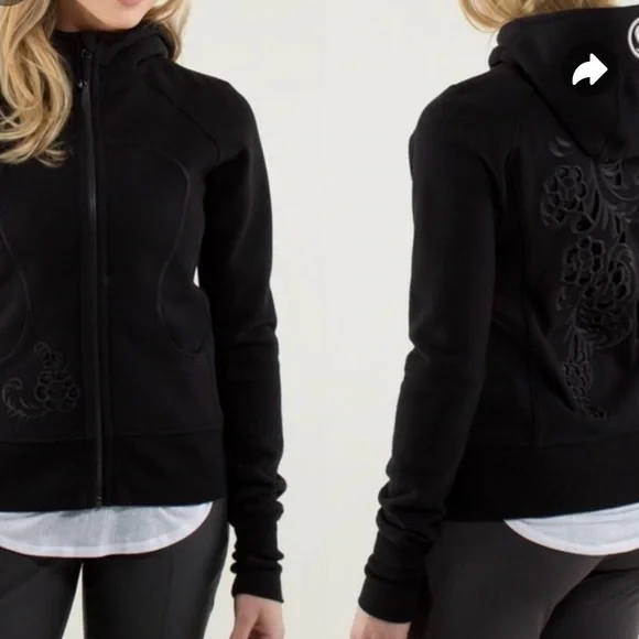 Lululemon Scuba Limited Edition Hiver (Baroque) 2013 Black Size 10 - Picture 6 of 10